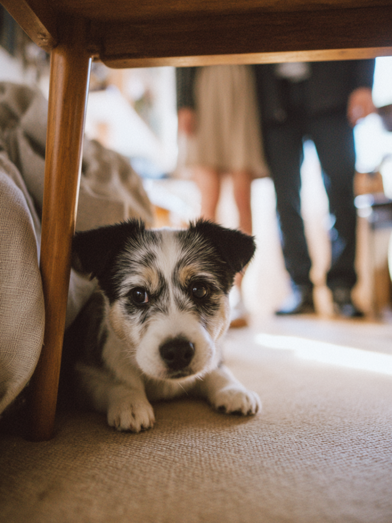 sop1996_a_small_anxious_mixed_breed_dog_barking_and_hiding_un_3d1c702c-78e9-4264-801c-54bef6cd460d_1